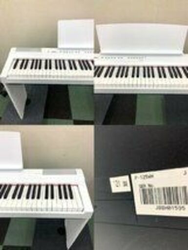 YAMAHA ヤマハ 電子ピアノ P-125WH 88鍵盤 Pシリーズ ホワイト