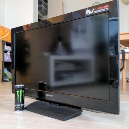 32型テレビと外付けハードディスク