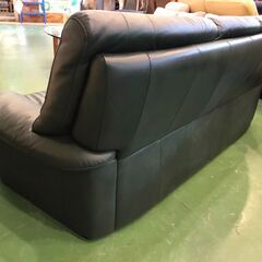 【愛品館八千代店】カリモク　本革3人掛ソファ　ZT7003GB