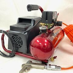 藤原産業 屋内用 エアーコンプレッサー SR-045 常圧 空気入れ 4L 小型 軽量