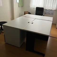 【ネット決済】3台セットのオフィスデスク