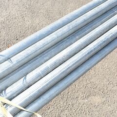 【ジモ取引終了7/17】≪zy545≫『宮城 直接引取 歓迎』単管パイプ/鉄パイプ 径48mm 現状渡し【長さ 約 5000mm】約18本セット 現場/土木/足場