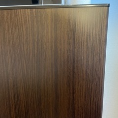 AQUA 冷蔵庫　木目調ブラウン