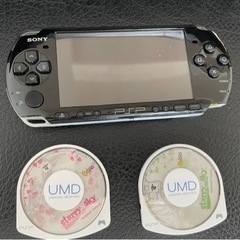 PSP 3000 黒 プレイステーションポータブル+UMD二枚