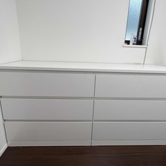 IKEA MALM マルム チェスト（引き出し×6）ホワイト