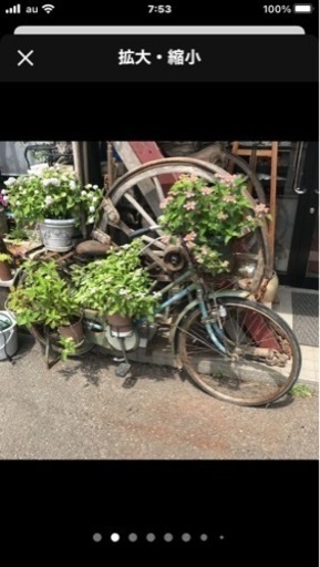 アンティーク自転車、レトロ自転車、レトロ運搬車、荷車自転車  