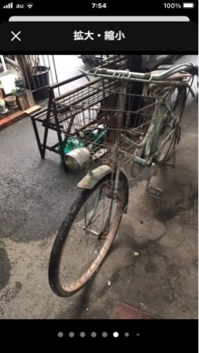 アンティーク自転車、レトロ自転車、レトロ運搬車、荷車自転車  