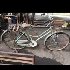 アンティーク自転車、レトロ自転車、レトロ運搬車、荷車自転車、ブリヂストン自転車