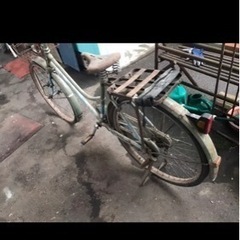 アンティーク自転車、レトロ自転車、レトロ運搬車、荷車自転車、ブリヂストン自転車