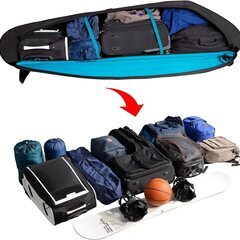 Terzo テルッツォ (by PIAA) ルーフボックス 570L バミューダフレックス ブラック×グレー 両開き 折り畳みタイプ イージークランプ取付 EA570BFX　キャンプ