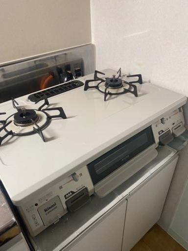 ガスコンロ　ガス台　プロパンガス　LPガス　リンナイ　キッチン　家電　ひとり暮らし
