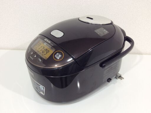 （7/14受渡済）JT4847【ZOJIRUSHI/象印 炊飯器】美品 2019年製 NP-ZT18 10合炊 圧力IH炊飯ジャー 内釜：黒まる厚釜