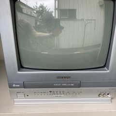 シャープ　ブラウン管テレビデオ