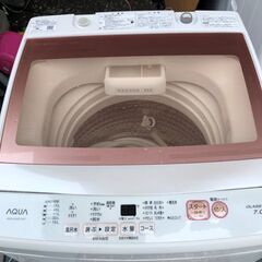 J　AQUA 全自動洗濯機 AQW-KSGP7F(P)　洗濯容量...