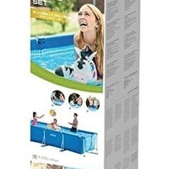 今週末限定値下げです。早い者勝ちです！　インテックス　フレームプール　カバー付き　新品　4.5×2.2