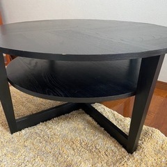 IKEA丸ローテーブル 黒 差し上げます
