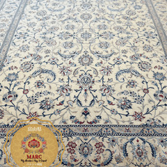 高級ペルシャ絨毯 ナイン産 6LA 【ハビビアン工房】 245×200cm