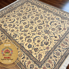 高級ペルシャ絨毯 ナイン産 6LA 【ハビビアン工房】 245×200cm