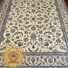 高級ペルシャ絨毯 ナイン産 6LA 【ハビビアン工房】 245×200cm