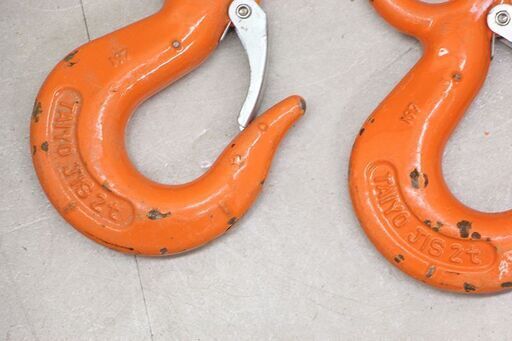 大洋 シャックル フック3セット TAIYO重量フック　バネ付　使用荷重2T ② (HD1286twrY) 大洋 シャックル フック3セット TAIYO重量フック バネ付 使用荷重2T ②