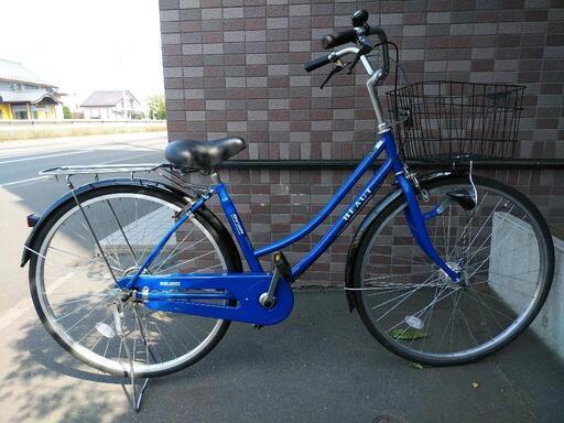 札幌市内配達無料！中古27インチ紺色！ 防犯登録料込み！札幌市内配達無料。中古27インチ紺色！