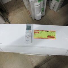 K03404　パナソニック　 中古エアコン　主に6畳用　冷房能力　2.2KW ／ 暖房能力　2.2KW