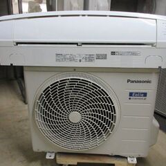 K03404　パナソニック　 中古エアコン　主に6畳用　冷房能力　2.2KW ／ 暖房能力　2.2KW