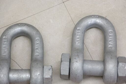 大洋 シャックル フック3セット TAIYO重量フック バネ付 使用荷重2T ⑦