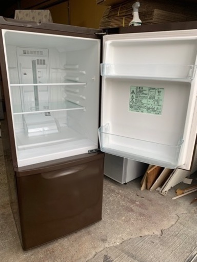 札幌市内配送無料 14年製 パナソニック 138L 2ドア冷凍冷蔵庫 NR-B146W