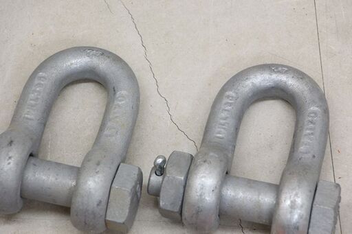 大洋 シャックル フック3セット TAIYO重量フック バネ付 使用荷重2T ⑤