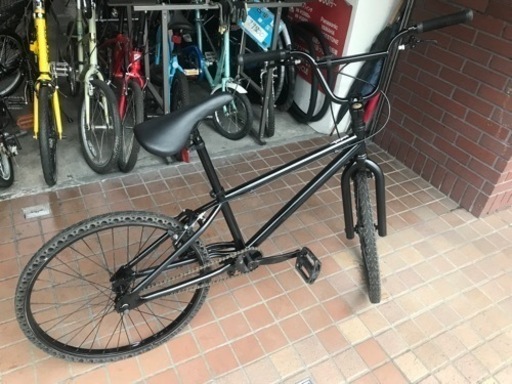24インチ　BMX風　ノーパンクタイヤ　ブラック
