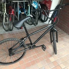 24インチ　BMX風　ノーパンクタイヤ　ブラック