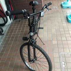 24インチ　BMX風　ノーパンクタイヤ　ブラック