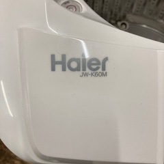 ★【中古品】Haier JW-K60M 洗濯機 6.0kg 2017年製