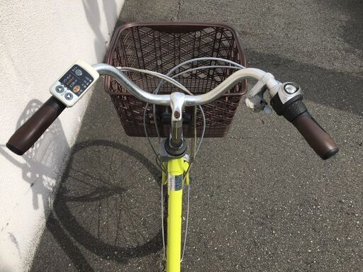 地域限定送料無料 パナソニック ビビDX 8,9AH 子供乗せ 新基準 黄緑