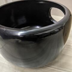 風炉師麻生吉造・雄芳造　唐銅面取風炉　茶道具　未使用品