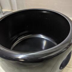 風炉師麻生吉造・雄芳造　唐銅面取風炉　茶道具　未使用品