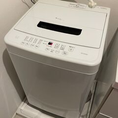 即決　2021年製 洗濯機　4.5k 　取説有り ホワイト　お洒...