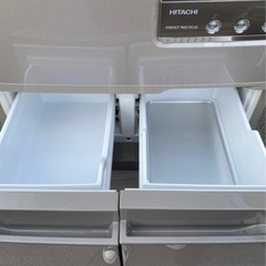 日立 5ドア冷凍冷蔵庫 ビッグ＆スリム60 HITACHI 415L R-S42ZML 5ドア