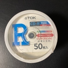 TDK CD-R新品未使用50枚 ワイドプリンダブル