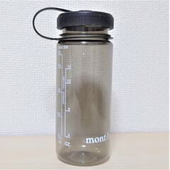 【取引中】モンベル　クリアボトル 0.5L　ダークグレー