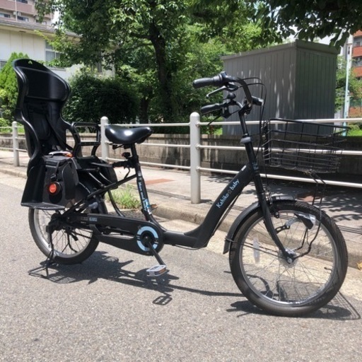 自転車_幼児二人乗用_ブラック_安全基準適合車_配送可※条件有り