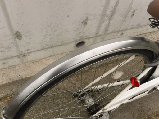 自転車 3段変速&LEDオートライト シティサイクル ママチャリ 中古 