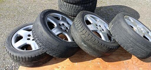 オンライン セルシオ30後期純正スタッドレスタイヤ付き 