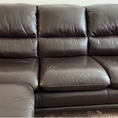 大塚家具　ソファー、オットマン2点セット