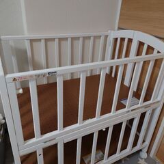 カトージ KATOJI 折りたたみ ミニベビーベッド ホワイト