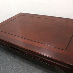 開封済み未使用品 karimoku/カリモク センターテーブル かりん 幅1200×奥行800mm 天然目 うるし塗装 木製 座卓   家具 店頭引取歓迎 R6172)