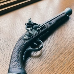 装飾銃レプリカ（トナカイ壁掛け付き）