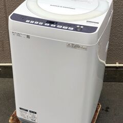 ㉖【税込み】シャープ 7kg 全自動洗濯機 ES-T710 20...