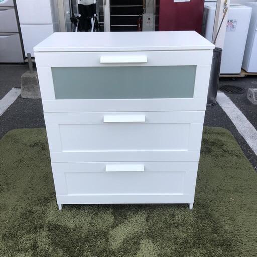【IKEA】チェスト 引き出し ブリムネス 幅78cm 定価・16,990円自社配送時代引き可※現金、クレジット、スマホ決済対応※